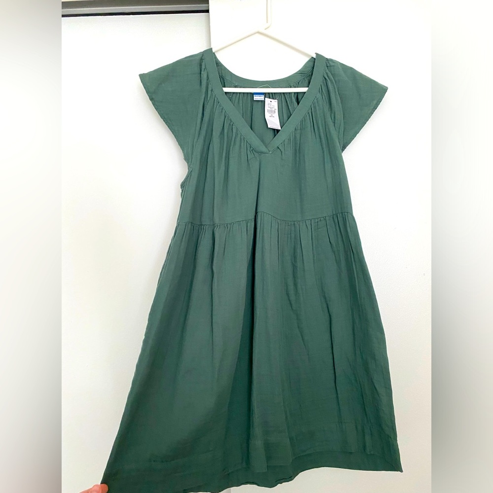 Old Navy Womens Sage Babydoll dress